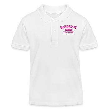 Barbados - Goergetown - Caribbean - West Indies 1536 - Kids Organic Polo Shirt by Stanley/Stella - white - Front