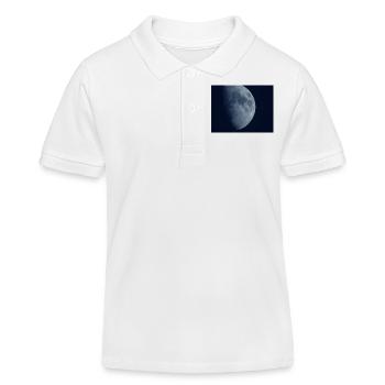 Mann im Mond - Kinder Organic Poloshirt Mini Sprinter von Stanley/Stella - Weiß - Vorne