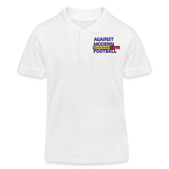 Against Modern Football No Pyro No Party - Kids Organic Polo Shirt by Stanley/Stella - white - Front
