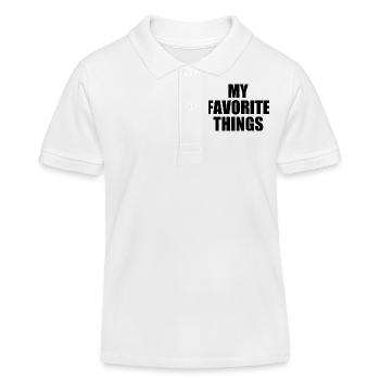 my favorite things - Kinder Organic Poloshirt Mini Sprinter von Stanley/Stella - Weiß - Vorne