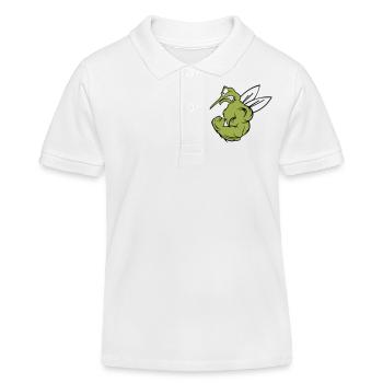 Moustique fort 02 - Polo enfant bio Stanley/Stella - blanc - Devant