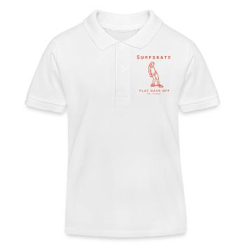 Surfskate Flat Days Off - Kids Organic Polo Shirt by Stanley/Stella - white - Front