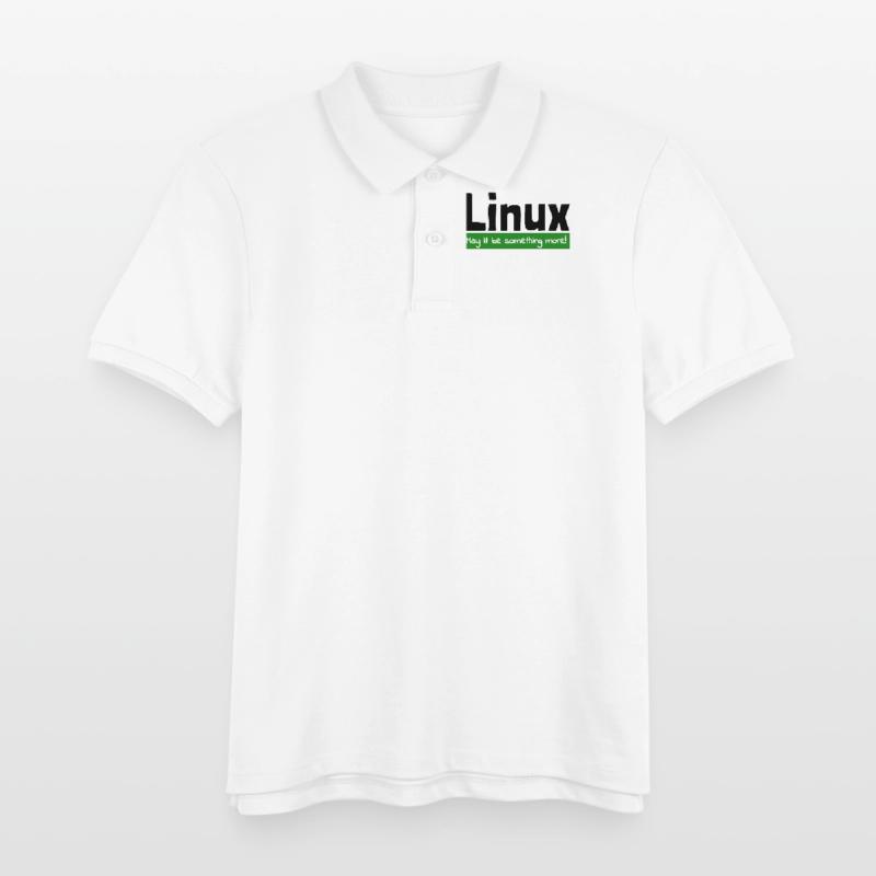 Linux Computer Computerarbeit witzige Sprüche Nerd Kinder Organic Poloshirt Mini Sprinter von Stanley/Stella
