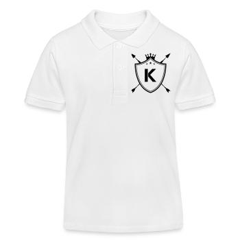 Coat of arms K - Kids Organic Polo Shirt by Stanley/Stella - white - Front
