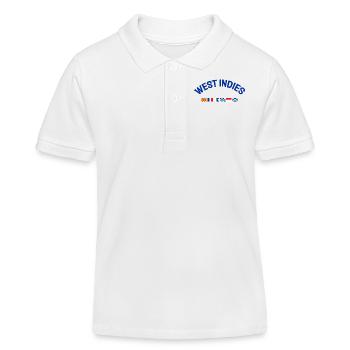 West Indies Flags - Karibik - Caribbean - Flaggen - Kids Organic Polo Shirt by Stanley/Stella - white - Front