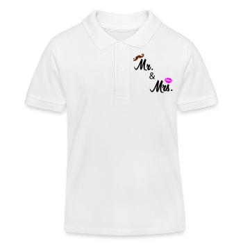 M. et Mme 02 - Polo enfant bio Stanley/Stella - blanc - Devant