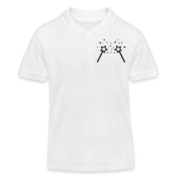 Baguette 002 - Polo enfant bio Stanley/Stella - blanc - Devant