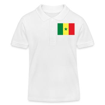 Sénégal - Polo enfant bio Stanley/Stella - blanc - Devant