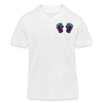 faust comic 2 - Kinder Organic Poloshirt Mini Sprinter von Stanley/Stella - Weiß - Vorne