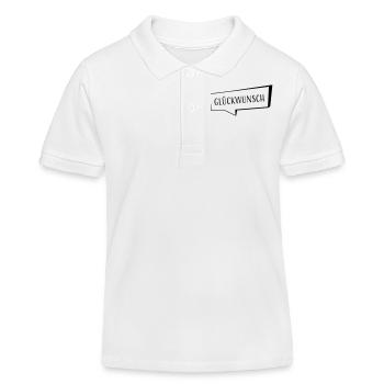 Glueckwunsch - Kinder Organic Poloshirt Mini Sprinter von Stanley/Stella - Weiß - Vorne