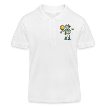 imker bienen - Kinder Organic Poloshirt Mini Sprinter von Stanley/Stella - Weiß - Vorne