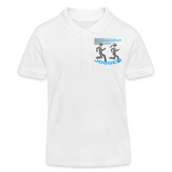 Faire du jogging - Polo enfant bio Stanley/Stella - blanc - Devant