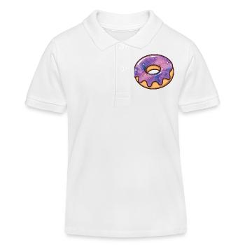 Beignet de la galaxie cosmique - Polo enfant bio Stanley/Stella - blanc - Devant