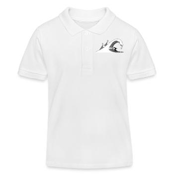 surf etoile - Polo enfant bio Stanley/Stella - blanc - Devant