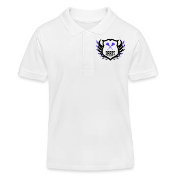 darts crest - Kinder Organic Poloshirt Mini Sprinter von Stanley/Stella - Weiß - Vorne