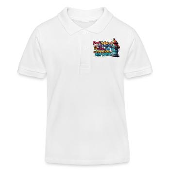 Ich bin eine Quelle der Emotionen und des Wassers - Kinder Organic Poloshirt Mini Sprinter von Stanley/Stella - Weiß - Vorne