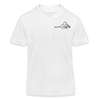 Mouse Mouse Cute Little Rat Rodent Friendly - Kids Organic Polo Shirt by Stanley/Stella - white - Front