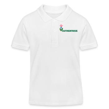 AUTHENTIQUE - Marque de vêtements bio engagée - Polo enfant bio Stanley/Stella - blanc - Devant