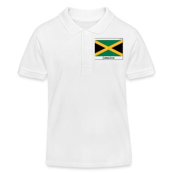 Visitez la Jamaïque - Polo enfant bio Stanley/Stella - blanc - Devant