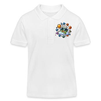 Jeu de mathématiques - Polo enfant bio Stanley/Stella - blanc - Devant