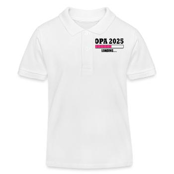 Opa 2025 - Kinder Organic Poloshirt Mini Sprinter von Stanley/Stella - Weiß - Vorne