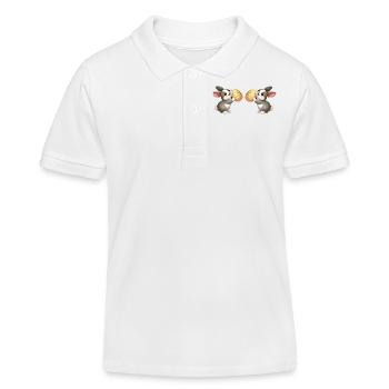 Bunny Rabbit Easter 2 - Kids Organic Polo Shirt by Stanley/Stella - white - Front
