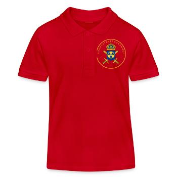 Das schwedische Atomwaffenprogramm - Kinder Organic Poloshirt Mini Sprinter von Stanley/Stella - Rot - Vorne