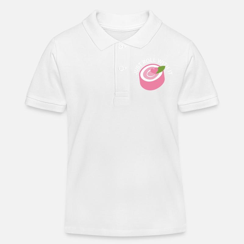 Il suffit de rouler avec - Polo enfant bio Stanley/Stella - blanc