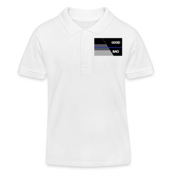 Shadow blueline good bad - Kinder Organic Poloshirt Mini Sprinter von Stanley/Stella - Weiß - Vorne