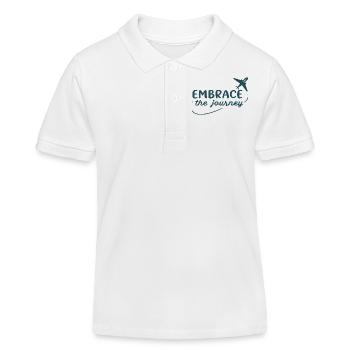 Embrace the Journey - Kids Organic Polo Shirt by Stanley/Stella - white - Front