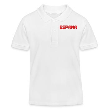 Espana - Spanien - Spain - Madrid - Barcelona - Kinder Organic Poloshirt Mini Sprinter von Stanley/Stella - Weiß - Vorne