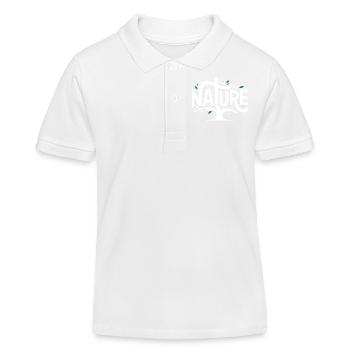 Natur - Coo Tree Logo - Kinder Organic Poloshirt Mini Sprinter von Stanley/Stella - Weiß - Vorne