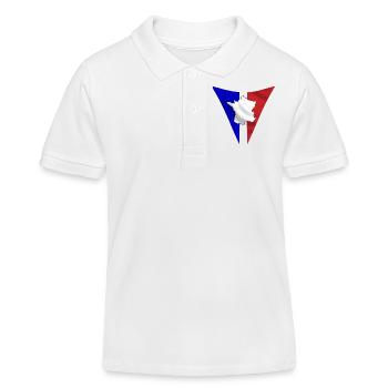 Frankreich - Kinder Organic Poloshirt Mini Sprinter von Stanley/Stella - Weiß - Vorne