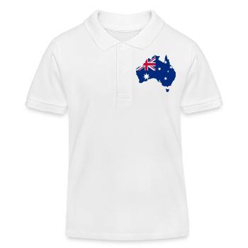 Australien - Kinder Organic Poloshirt Mini Sprinter von Stanley/Stella - Weiß - Vorne