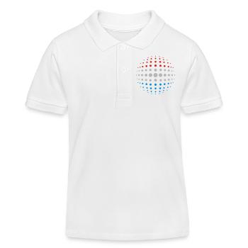 geo_dotsphere_luxembourg_3c01 - Kinder Organic Poloshirt Mini Sprinter von Stanley/Stella - Weiß - Vorne
