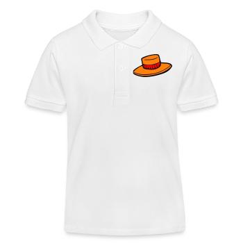 Hut - Kinder Organic Poloshirt Mini Sprinter von Stanley/Stella - Weiß - Vorne