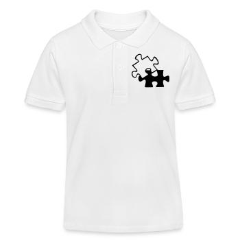 Wrong Part one color - Kids Organic Polo Shirt by Stanley/Stella - white - Front