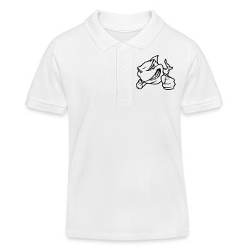 hai für Party, Junggesellenabschied - Kinder Organic Poloshirt Mini Sprinter von Stanley/Stella - Weiß - Vorne