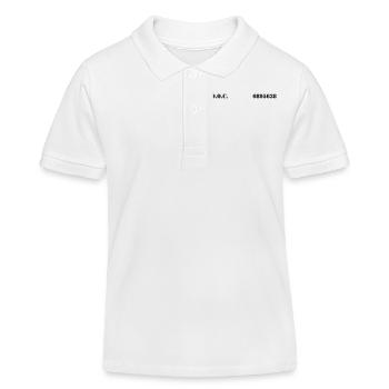 Department of Corrections (D.O.C.) 2 front - Kinder Organic Poloshirt Mini Sprinter von Stanley/Stella - Weiß - Vorne