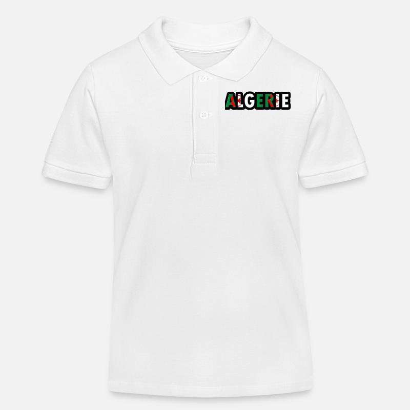 algerie - Polo enfant bio Stanley/Stella - blanc