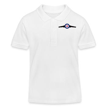 Lenkkopf Target - Kinder Organic Poloshirt Mini Sprinter von Stanley/Stella - Weiß - Vorne