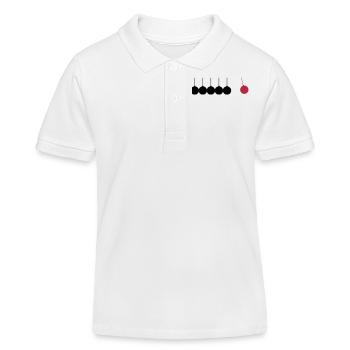 Physics, Pendulum - Kids Organic Polo Shirt by Stanley/Stella - white - Front
