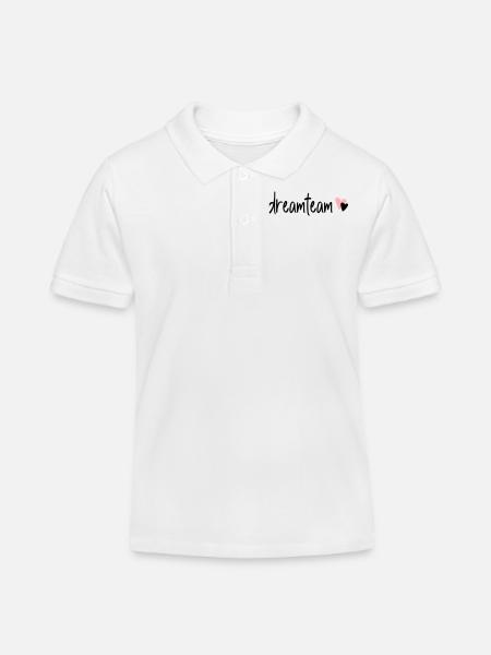 dreamteam - Kinder Organic Poloshirt Mini Sprinter von Stanley/Stella - Weiß