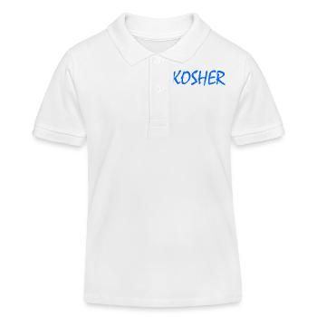 Kosher - Polo enfant bio Stanley/Stella - blanc - Devant