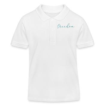 liberté - Polo enfant bio Stanley/Stella - blanc - Devant