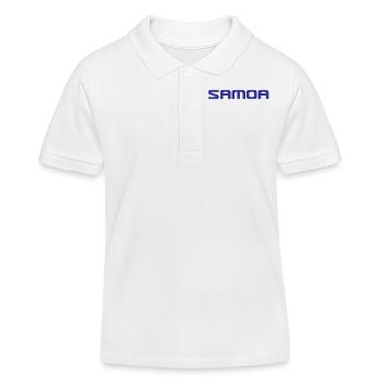 Logo des Samoa - Polynésie - Mers du Sud - Polo enfant bio Stanley/Stella - blanc - Devant