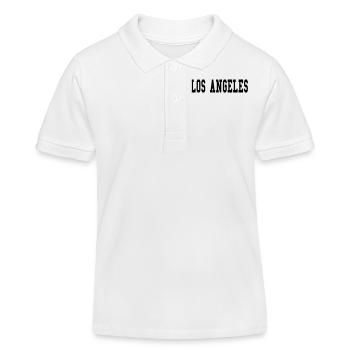 Los Angeles - Polo enfant bio Stanley/Stella - blanc - Devant