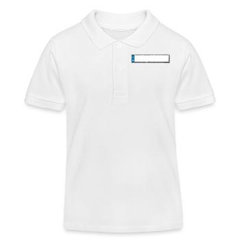 geburtstagnummernschild - Kinder Organic Poloshirt Mini Sprinter von Stanley/Stella - Weiß - Vorne