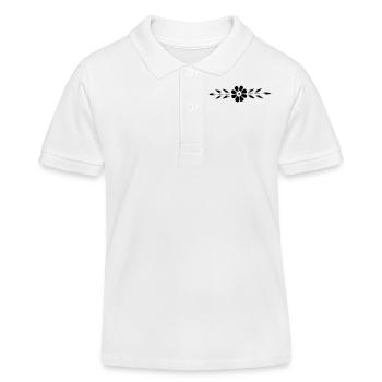 flower_1 - Kinder Organic Poloshirt Mini Sprinter von Stanley/Stella - Weiß - Vorne