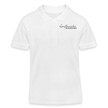 Laufbursche - Kinder Organic Poloshirt Mini Sprinter von Stanley/Stella - Weiß - Vorne